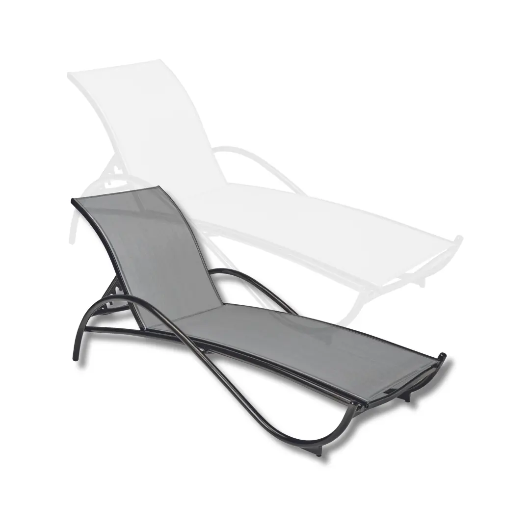 Sling-Style Loungers Swimming Pool